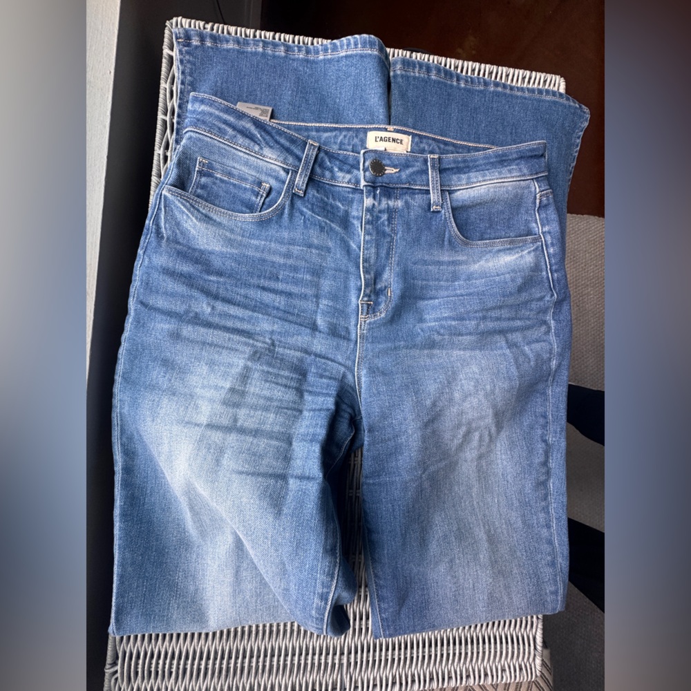 NWOT L'AGENCE (28) Abilene High-Rise Baby Boot Slit Jean Alamo - Picture 4 of 8